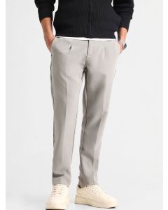 Snitch Men Textured Pleated Trousers