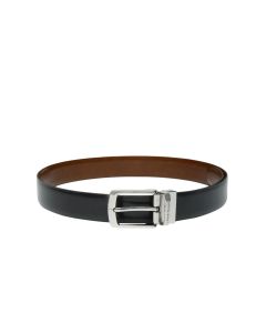 Louis Philippe Men Tan Brown Solid Leather Reversible Belt