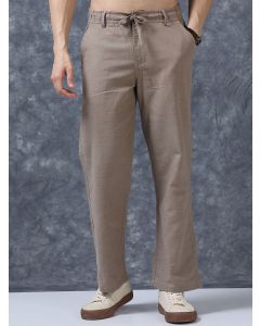 Roadster The Lifestyle Co Linen Relaxed-Fit Regular Trousers