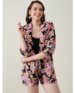 JUNE & HARRY Peaked Lapel Comfort Fit Single Breasted Blazer