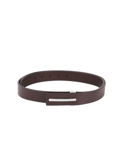 Louis Philippe Men Black Solid Leather Belt