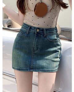 StyleCast Women Mid-Rise Straight Mini Skirt