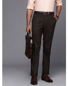 Raymond Men Checked Slim Fit Formal Trousers