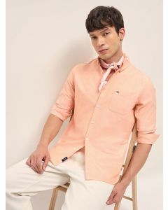 THE BEAR HOUSE Button-Down Collar Slim Fit Pure Cotton Casual Shirt