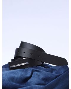 Louis Philippe Men Brown Solid Leather Belt