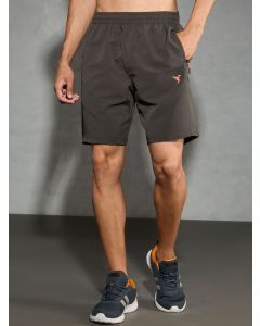 Technosport Men Solid Slim Fit Sports Shorts with TECHNOLITE